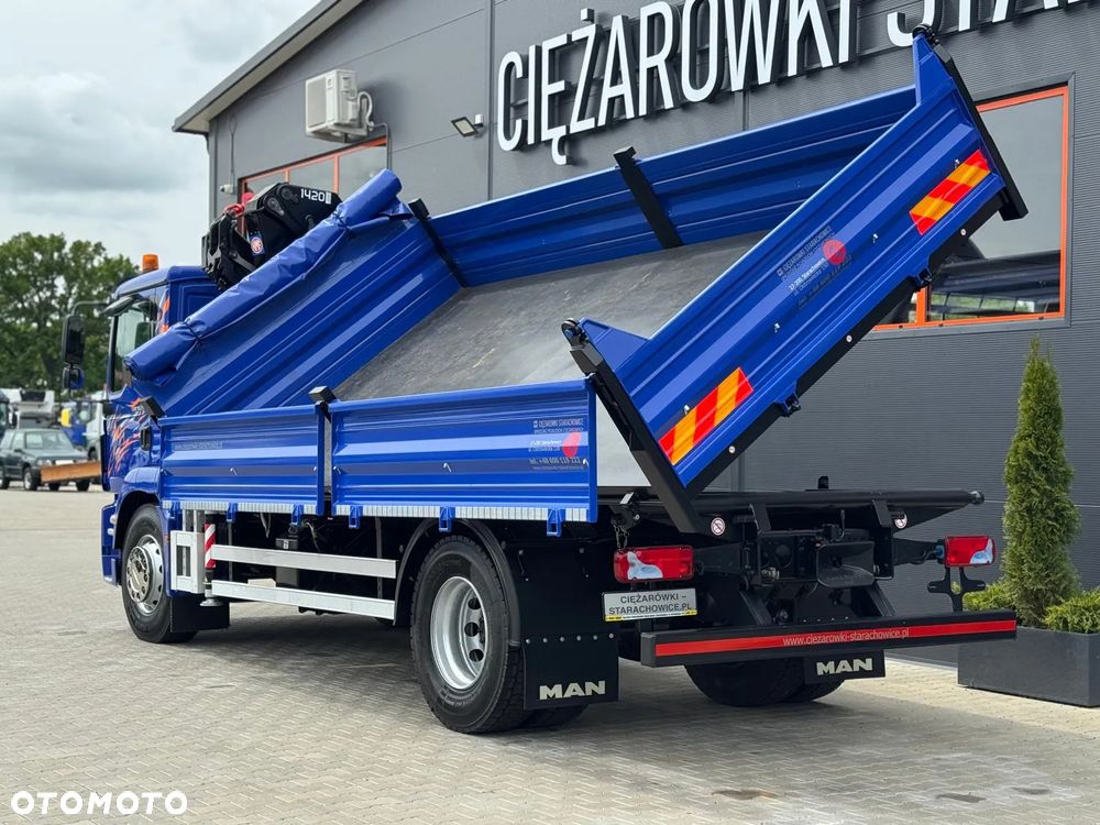 MAN TGM TGL TGS 18.250 // E6 // wywrotka + HDS HMF z pilotem // 4x2 // budowlanka // kiper wywrot żuraw dzwig kran crane - 13
