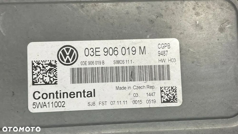 STEROWNIK SILNIKA 03E906019B Volkswagen Polo V - 2