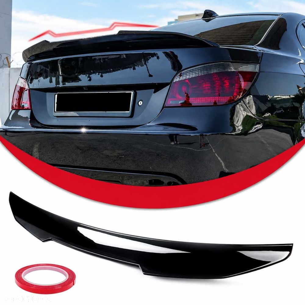 Spoiler Dokładka Lotka Bmw E60 Spojler Na Klapę Czarny Połysk