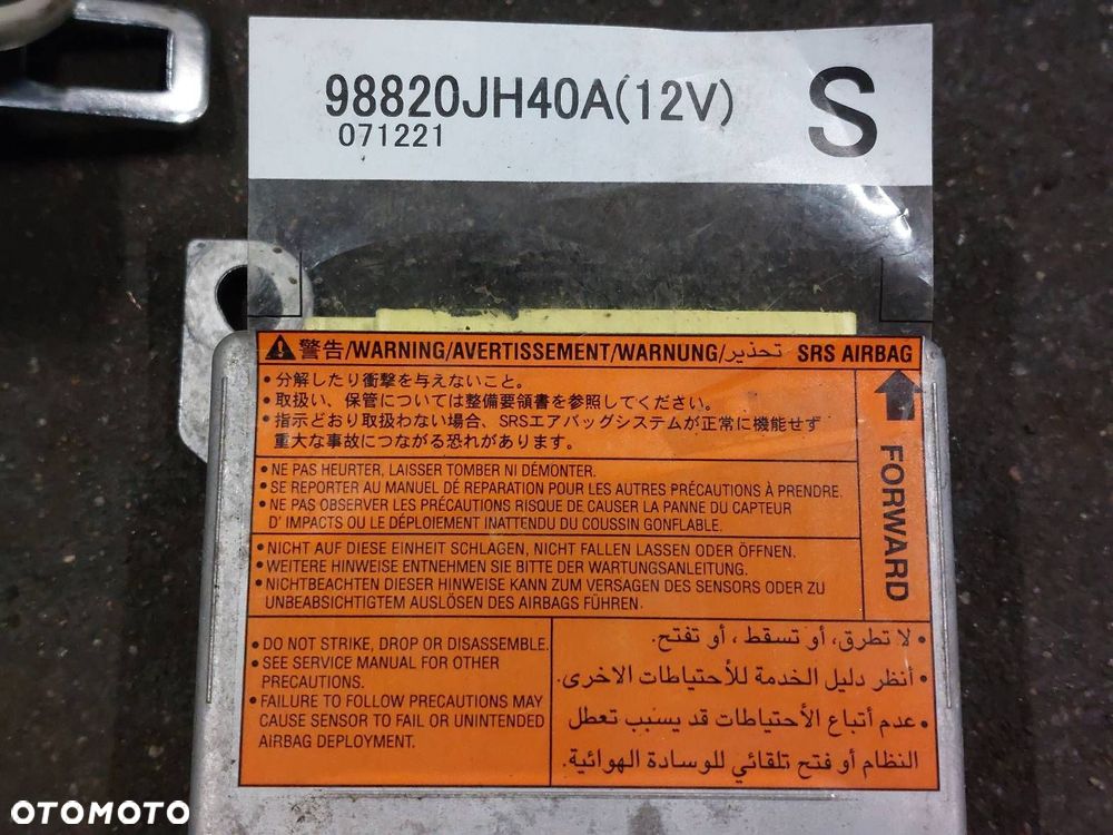 ZESTAW POSTRZAŁOWY KOKPIT DESKA MODUŁ PAS PODUSZKI NISSAN X-TRAIL II T31 - 4