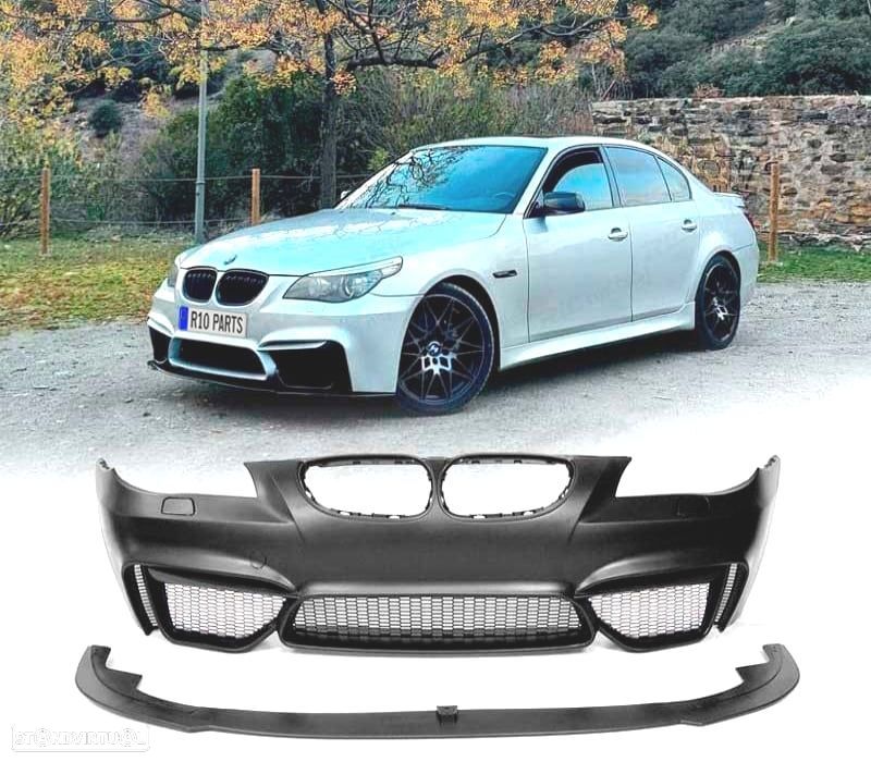 PARA-CHOQUES DIANTEIRO BMW E60 E61 03-10 LOOK M4 + LIP FRONTAL - 1