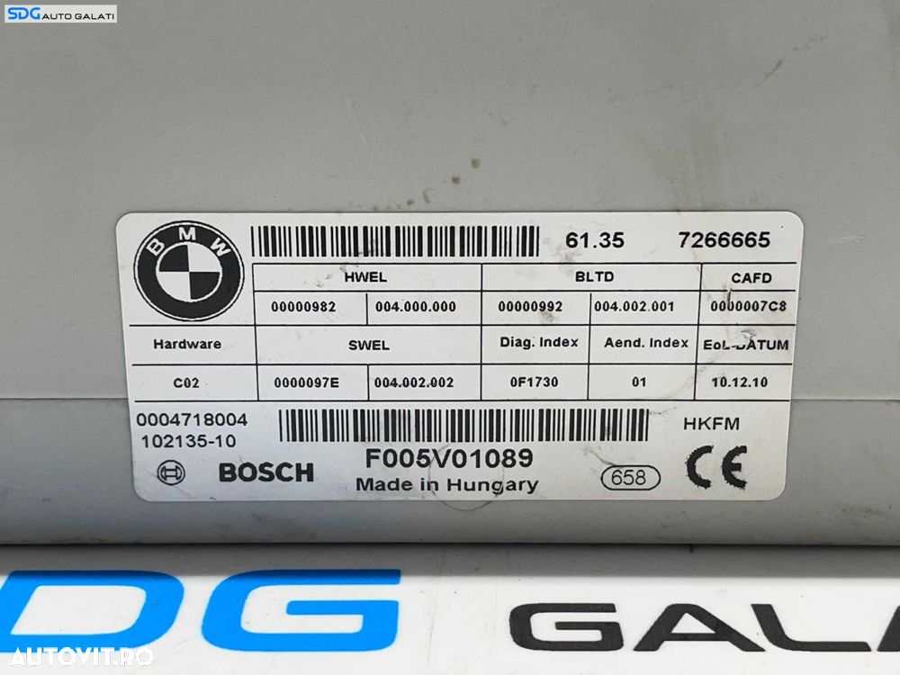Modul Unitate Calculator Confort Comfort Haion Hayon Portbagaj Electric BMW Seria 5 F11 2010 - 2018 Cod 7266665 [L2561] - 3