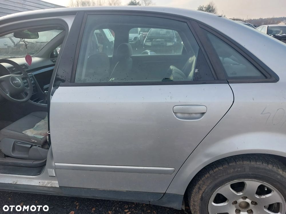 AUDI A4 B6 DRZWI LEWY TYŁ TYLNE LEWE KOMPLETNE LY7W 40/11 - 1