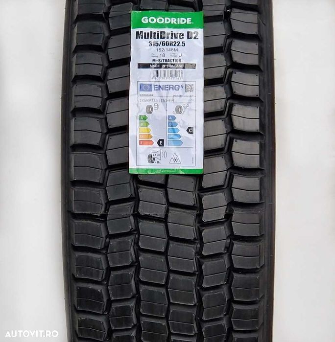 Anvelopa NOUA M+S* Regional 315/60R22.5 Goodride Multi Drive Eco D2 152/148M 18 PR Tractiune - 2