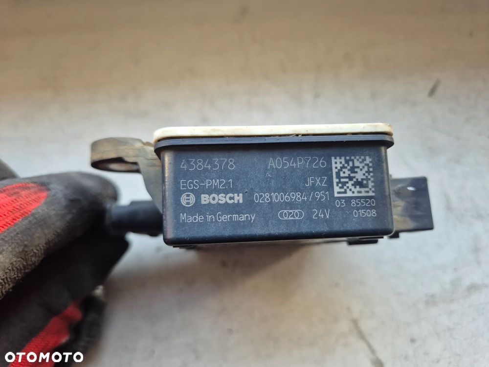 CZUJNIK CZĄSTEK STAŁYCH , SADZY DPF DAF XF 106 , CF EURO 6 LIFT 0281006984 , 4384378 - 2