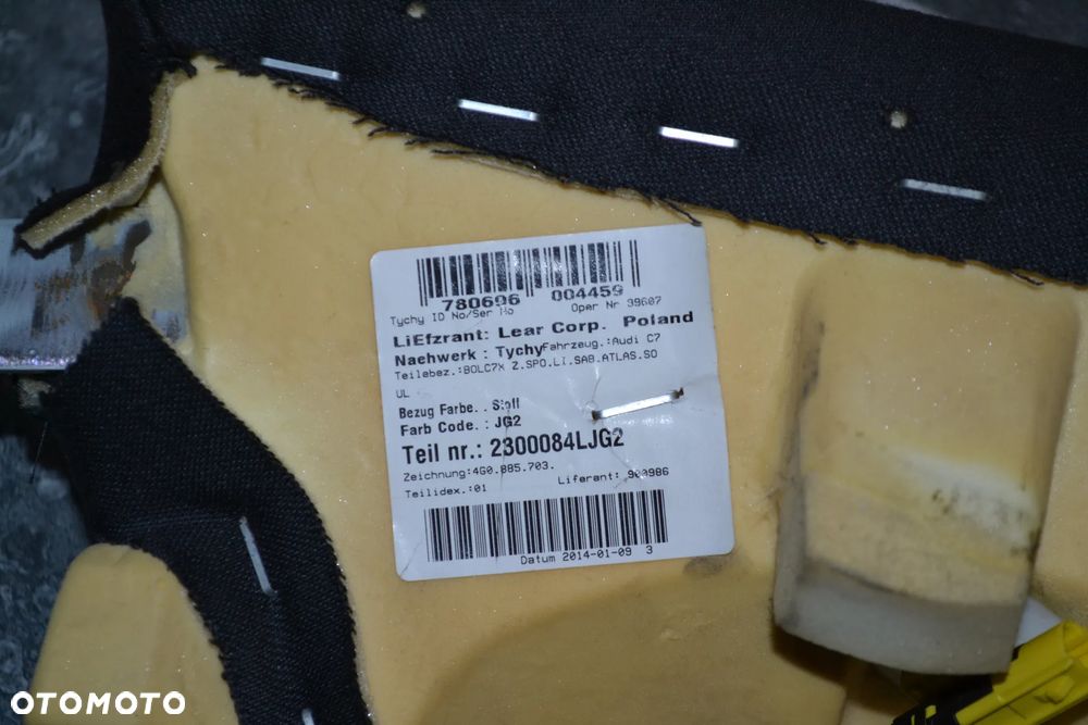 AUDI A6 C7 KOMBI PODUSZKA POWIETRZNA AIRBAG TYLNEJ KANAPY TYŁ LEWA 4G8880441B 4G0885703 - 4