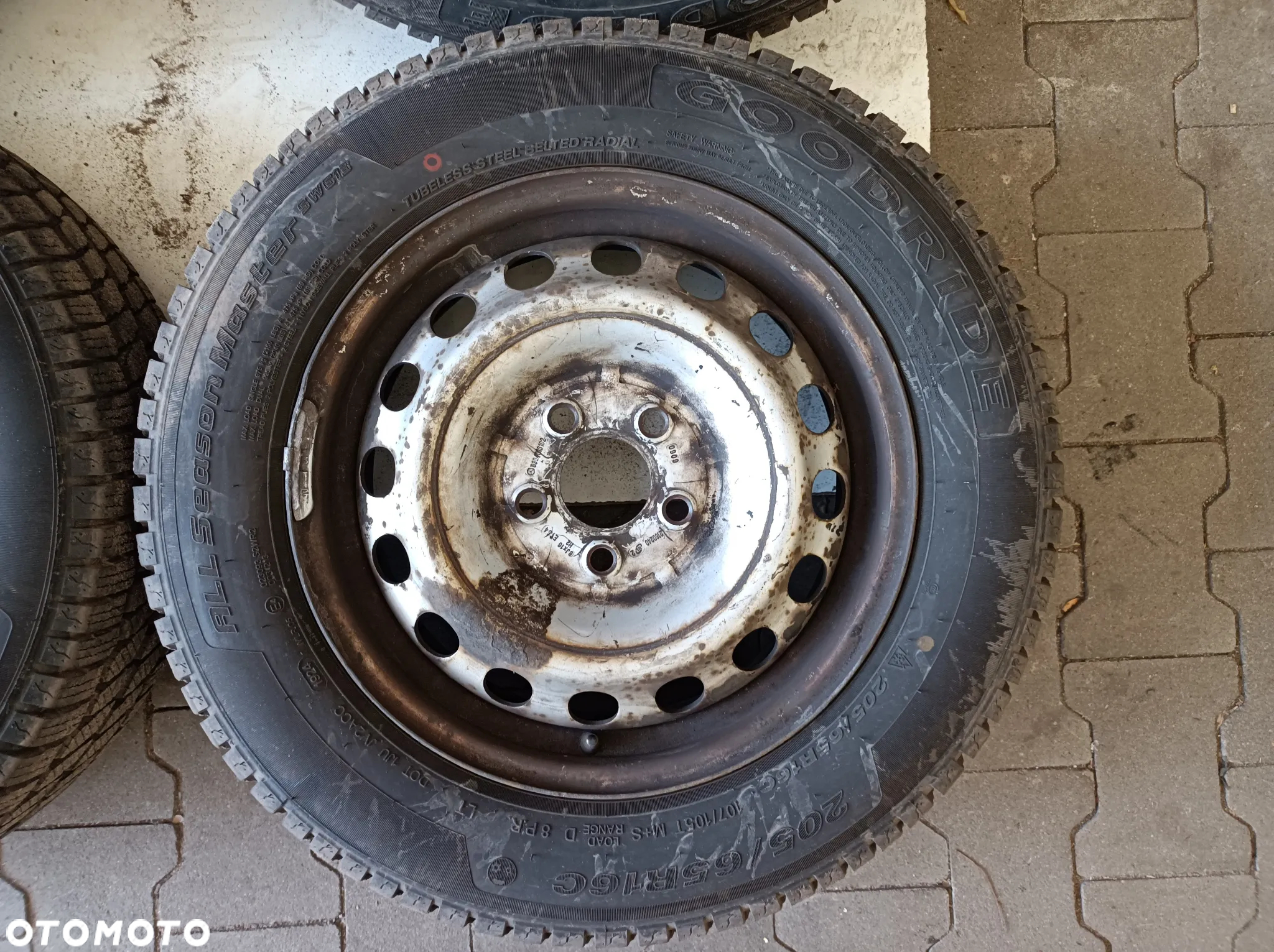 Felgi koła stalowe  NOWE opony zimowe Mercedes Vito/Viano VW T5 T6 5x112 ET54 205/65R16 C - 5