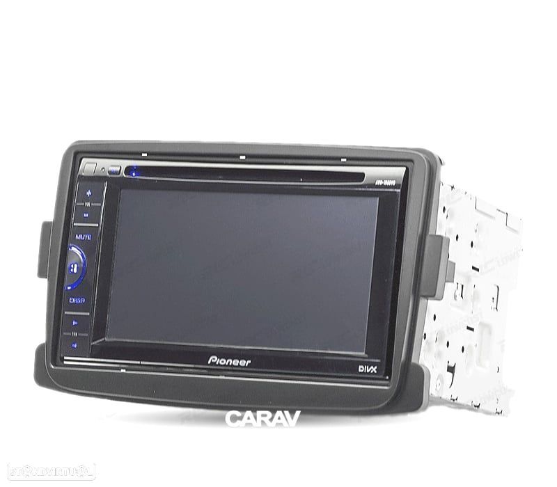 MOLDURA ADAPTADOR PRETO PARA RADIO 2-DIN PARA RENAULT DACIA DUSTER LOGAN CAPTUR SYMBOL DOKKER LODGY - 2