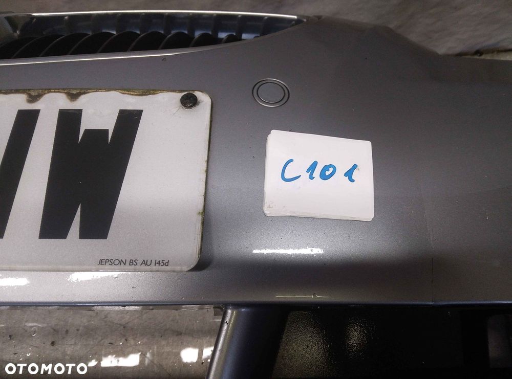 ^ ZDERZAK PRZÓD PRZEDNI BMW E60 E61 SERIA 5 SILBERGRAU SZARY GRAFITOWY SPRYSKIWACZE LAMP XENON PDC CZUJNIKI HALOGENY - 5
