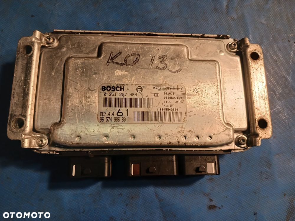 Komputer sterownik silnika ECU Citroen Berlingo Peugeot Partner 1.6B I 1996-2007 0261207686 - 1