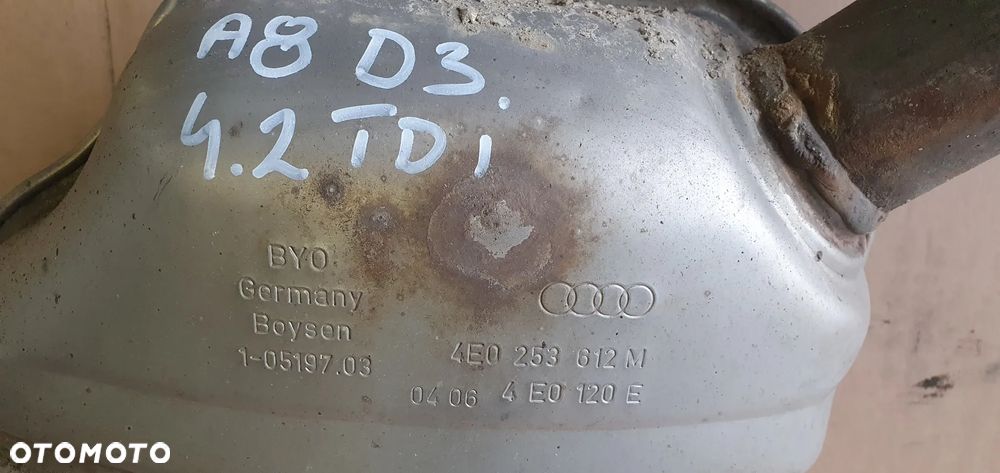 Tłumik końcowy wydech tłumiki Audi A8 D3 4.2 TDI 4E0253611AE 4E0253612M - 8