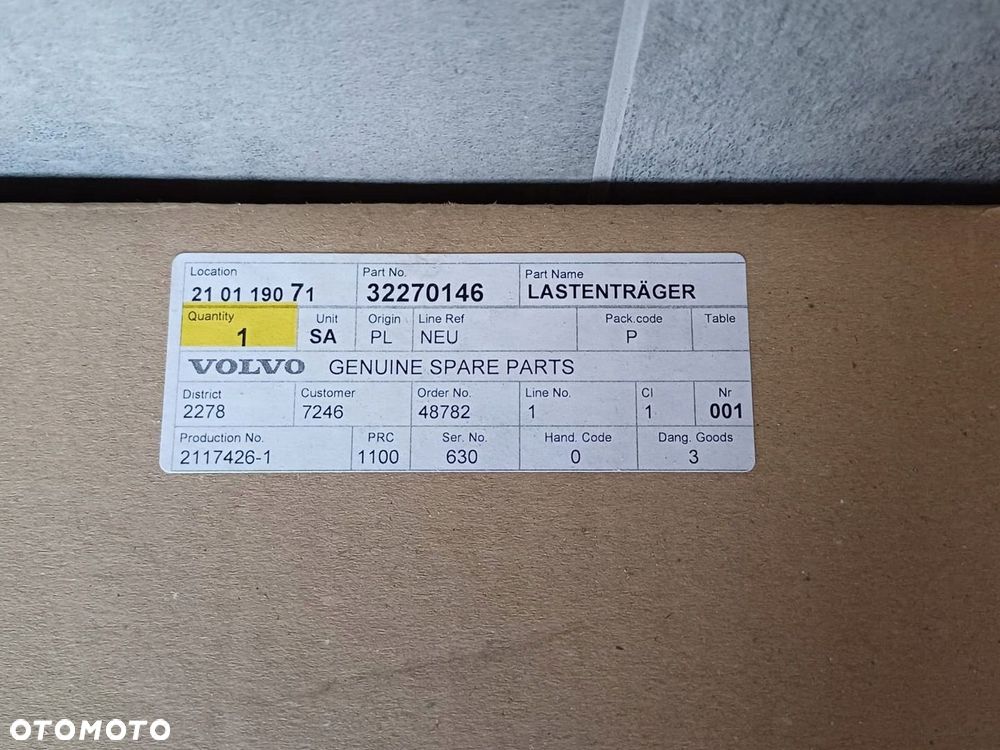 NR 512 Bagażnik Dachowy Relingi Dachowe VOLVO V60 V60CC 32270146 - 8