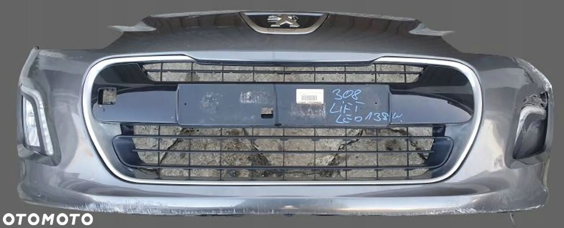 Peugeot 308 1 I Lift LED 11-13 zderzak przedni przód $ - 1