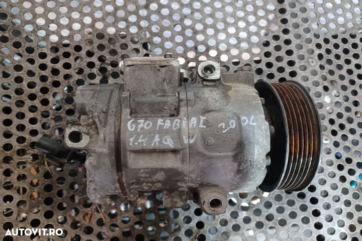 Compresor AC 1.4AQW 6Q0820803D Skoda Fabia 6Y [1999 - 2004] Sedan 1.4 - 1