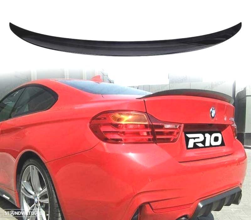 AILERON LIP BMW SERIE 4 F32 13-18 LOOK M PERFORMANCE PRETO BRILHO - 1