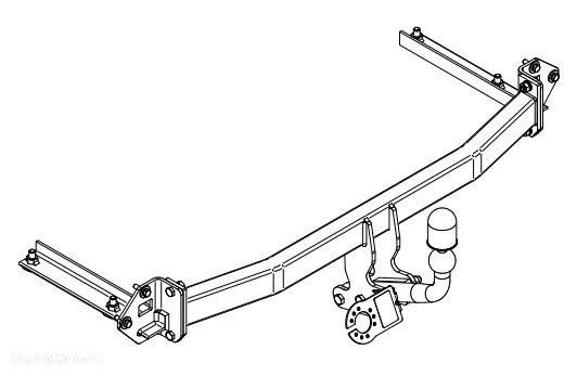 1700KG HAK HOLOWNICZY Z KULĄ ODKRĘCANĄ+WIĄZKA+7/13P HONDA CIVIC UFO 2006-2012 VIII 8 5/3d HB - 6
