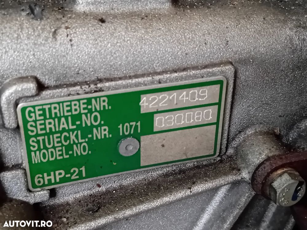 Cutie Viteze Automata Bmw X1 E84 2.0 D S Drive Cod 6HP21 6HP-21 Tractiune Spate Euro 5 - 8