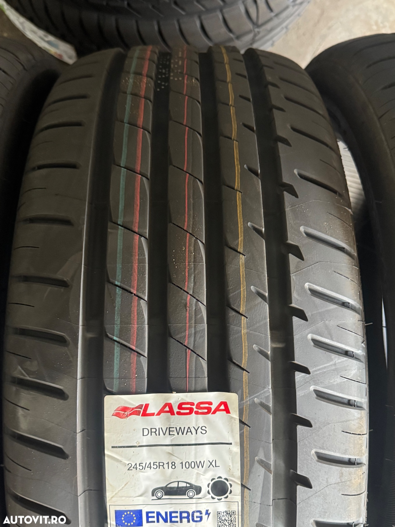 Vând 4 anvelope 245/45/18 Lassa de vară noi - 3