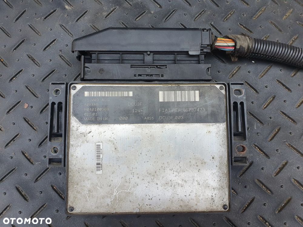 KOMPUTER STEROWNIK DCU3F.003 FIAT DOBLO 1.9D 1.9JTD 46737473 + WTYCZKA INSTALACJA - 1