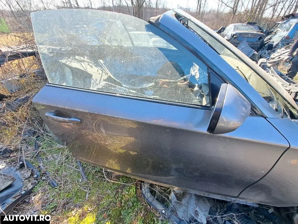 Usa stanga dreapta fata Spacegrau mettalic in stare foarte buna cu vopsea originala - goala bmw E81 E82 E88 - 2