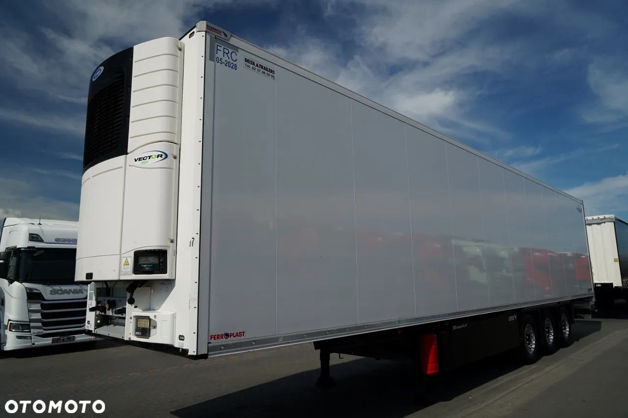 Schmitz Cargobull CHŁODNIA / CARRIER VECTOR 1550 / DOPPELSTOCK / OŚ PODNOSZONA / KOSZ NA PALETY / 2022 ROK - 2