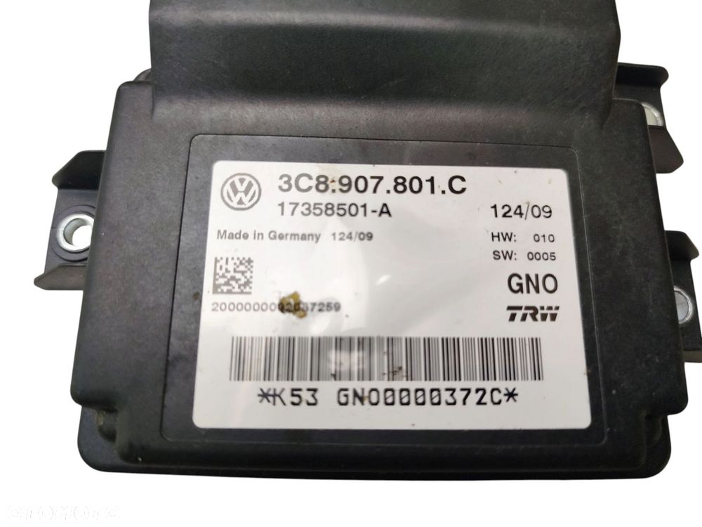 MODUŁ HAMULCA RĘCZNEGO VOLKSWAGEN PASSAT B6 (2005-2010) 1.4 TSI 122KM 3C8 907 801 - 1