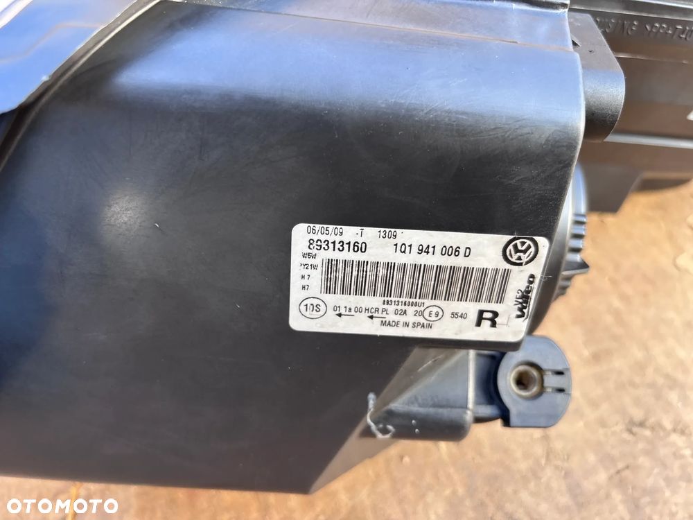 Volkswagen VW Eos Lampa Przednia Prawa Lewa Reflektor Europa 1q1941005D 1q1941006D Oryginał Europa Zwykła Żarówka - 13
