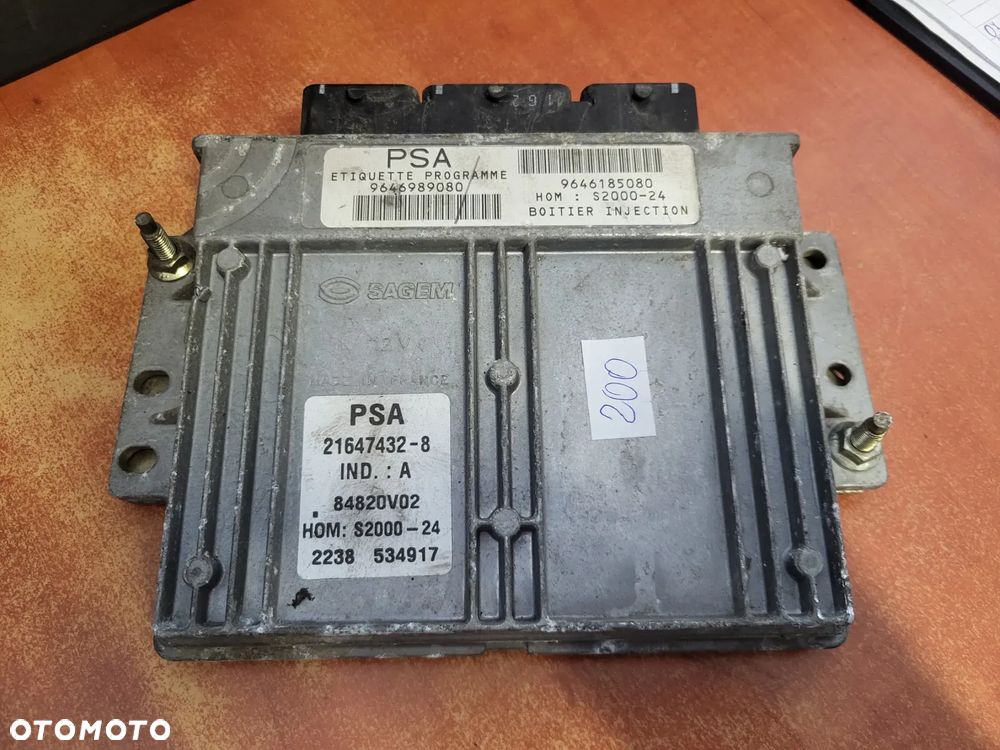 STEROWNIK SILNIKA CITROEN BERLINGO I 1.4  9646185080