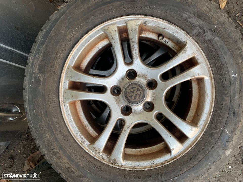 3 Jantes R14 WV Golf 5x100 Com Pneus 175/80R14 - 1