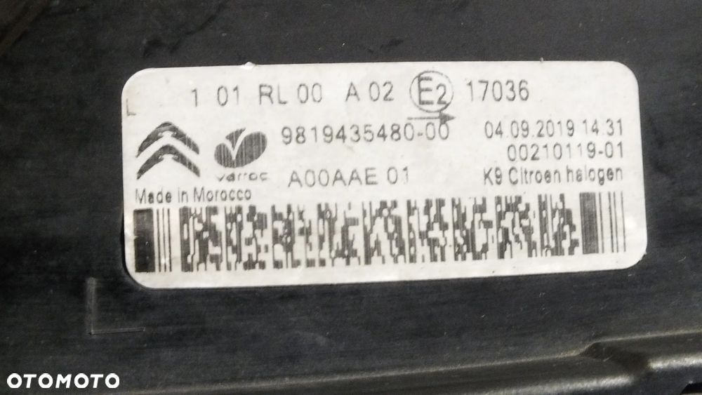 Lampa przednia lewa dzienna Citroen Berlingo IV - 6