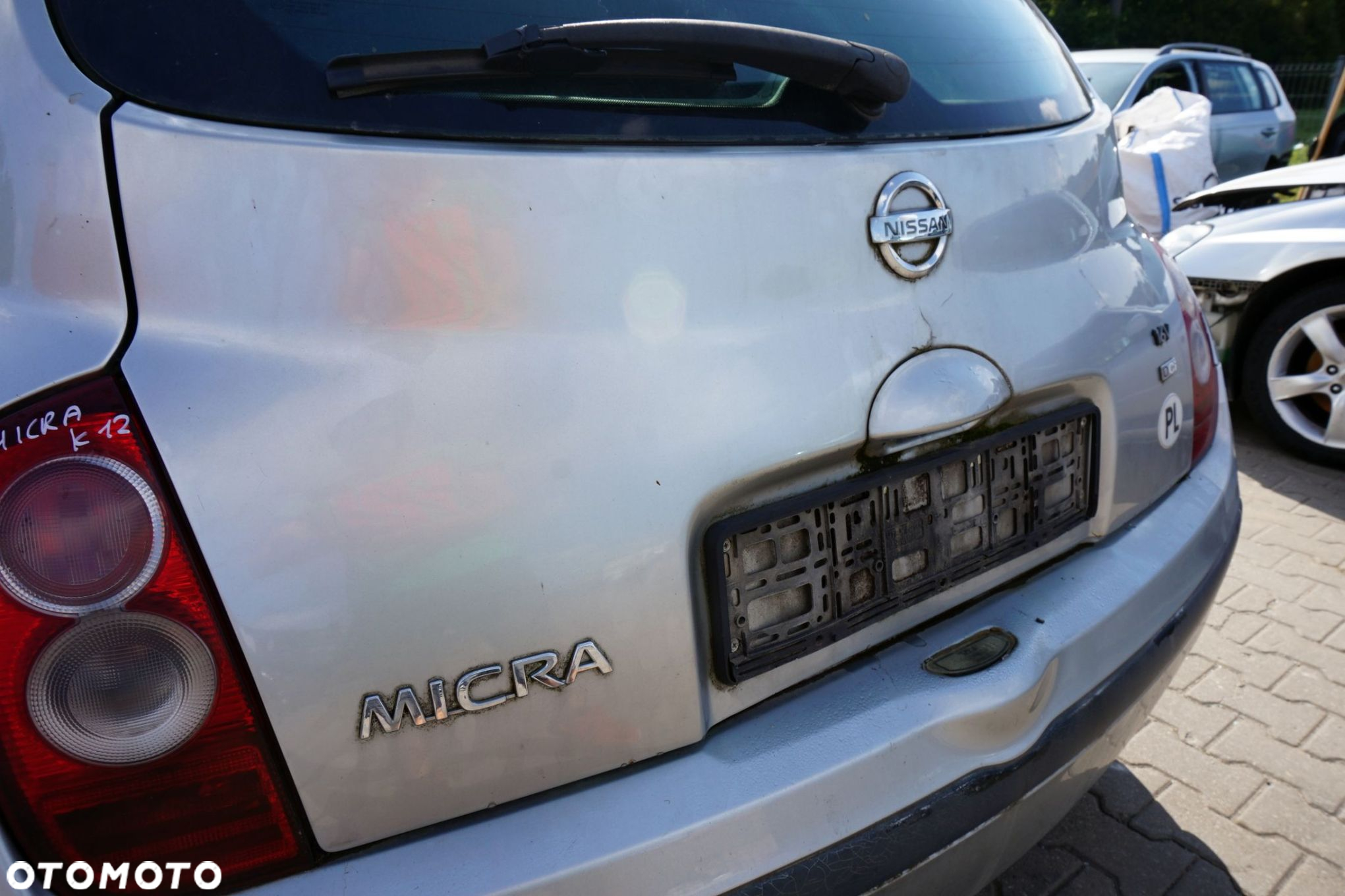 KLAPA BAGAŻNIKA TYLNA MICRA K12 5D HB KY0  SREBRNY NISSAN 2003-2007 - 3