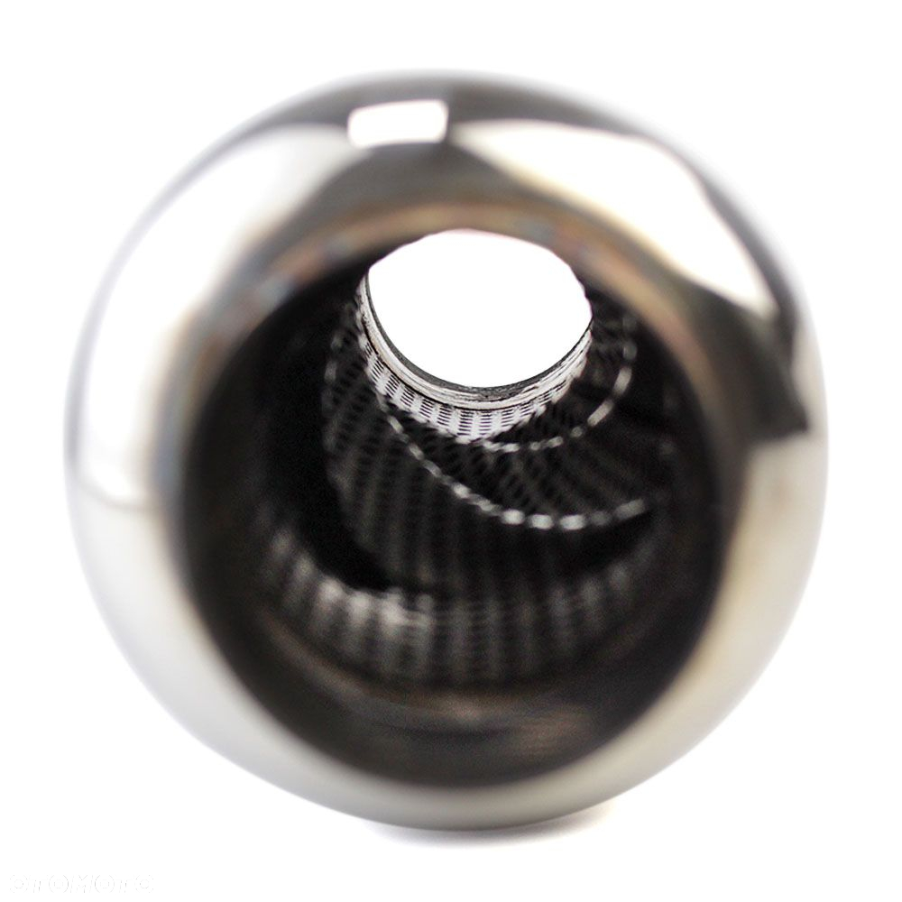 Tłumik środkowy sportowy basowy przelotowy strumienica 76mm stal nierdzewna - 3