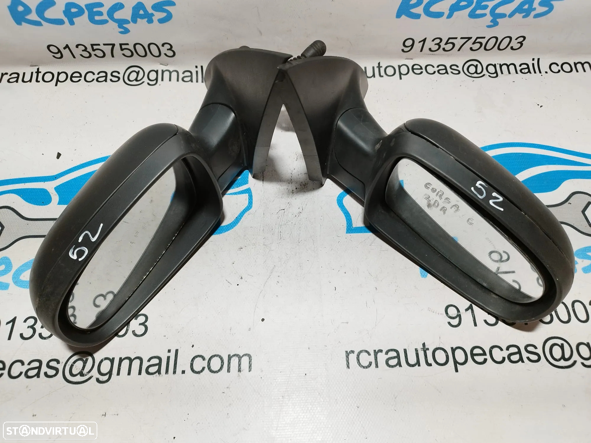 .ESPELHO RETROVISOR ESQUERDO DIREITO OPEL COMBO C 24420988 24420982 CORSA C MANUAL ESPELHOS RETROVISORES - 4