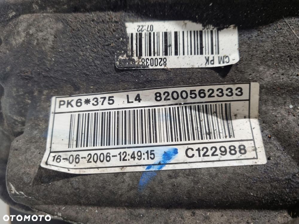 SKRZYNIA BIEGÓW Renault Trafic Opel Vivaro 1.9 CDTI DCI F9K 6biegów PK6375 - 4
