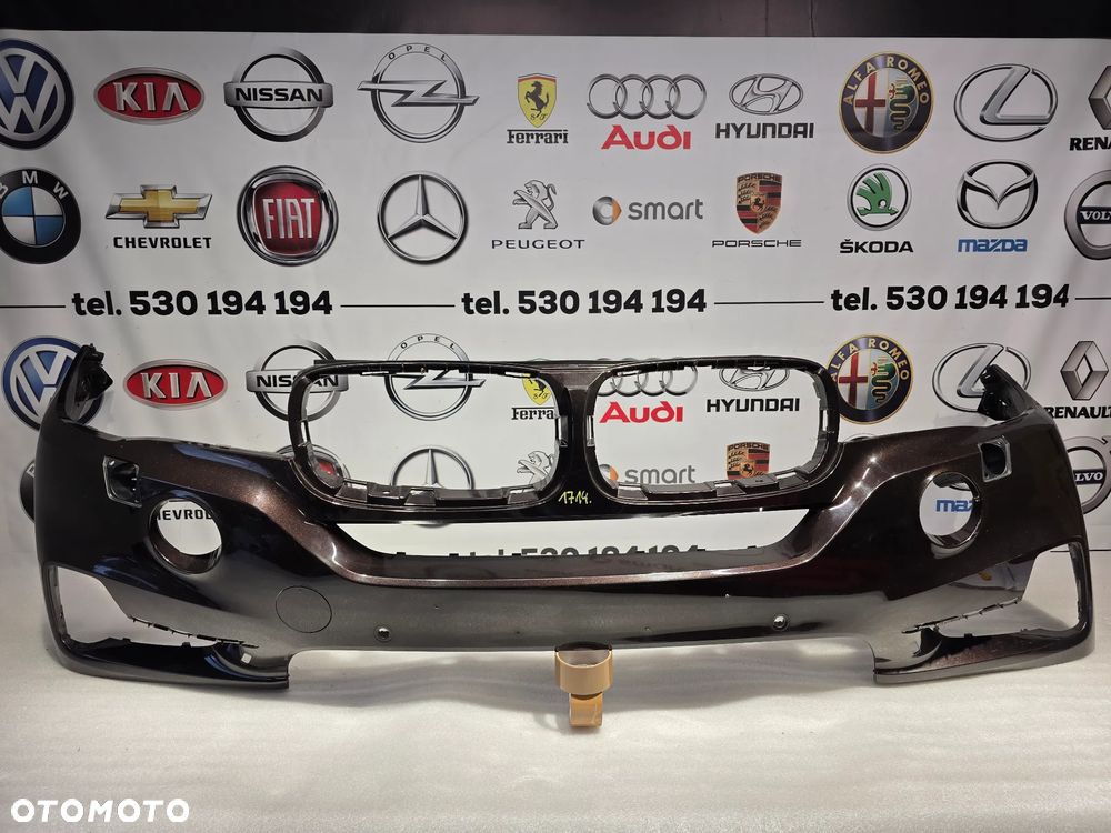 BMW X5 F15 12- ZWYKŁY ZDERZAK PRZEDNI PRZÓD NA SPRYSKI + 4xPDC , NR 51117294480 / 7294480 , NR AUKCJI NZ1714 - 1