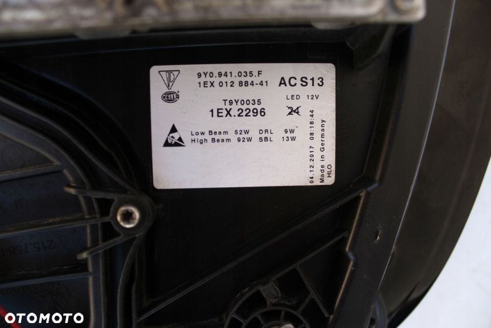 Porsche Cayenne 9Y0 2018- Full Led Matrix Komplet Oryginał 9Y0941035F 9Y0941036F - 9