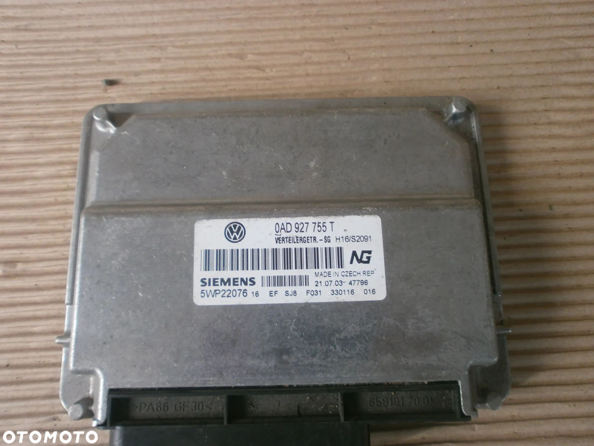Sterownik reduktora skrzyni 0AD927755T - 1