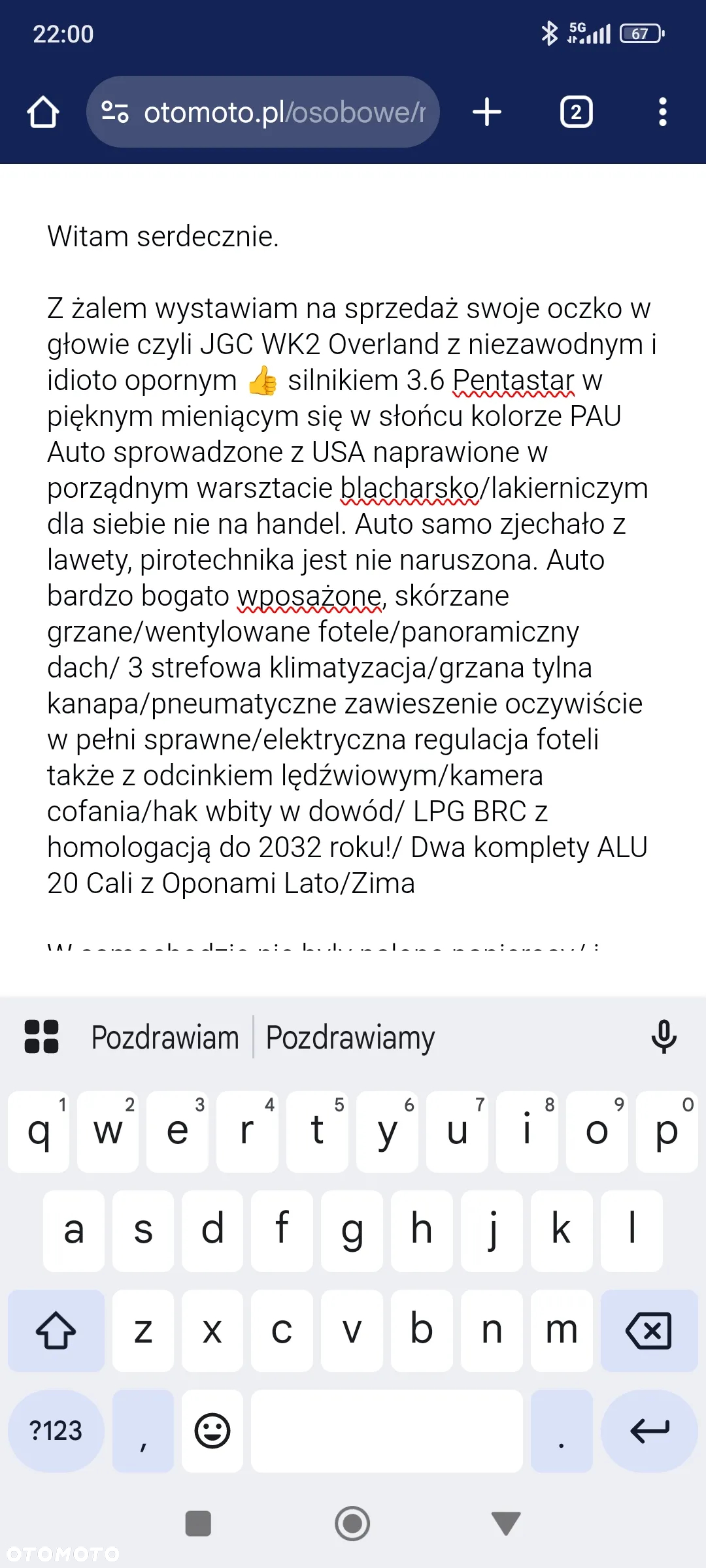 Jeep Grand Cherokee 3.6 V6 Overland - 16