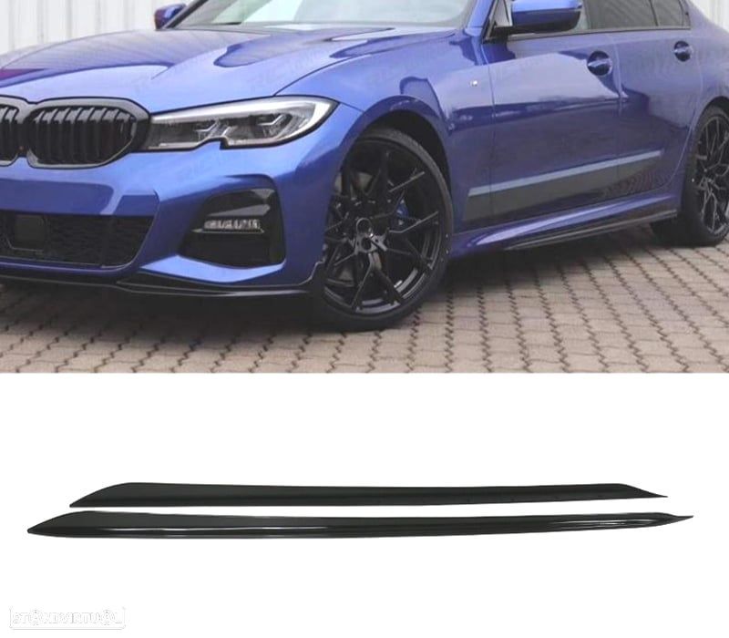 EMBALADEIRAS LATERAIS BMW G20 G21 LOOK M PERFORMANCE PRETO MATTE - 3