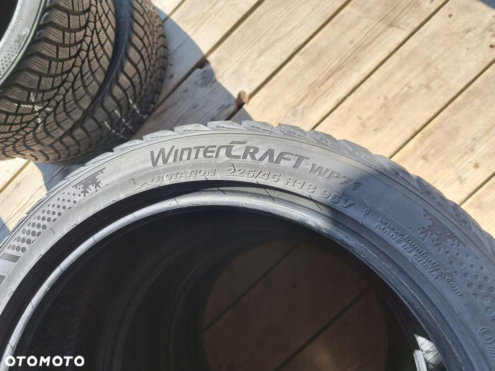Opony Kumho WinterCraft WP51 225/45R18 95V 2017r,9mmx4 super stan - 12