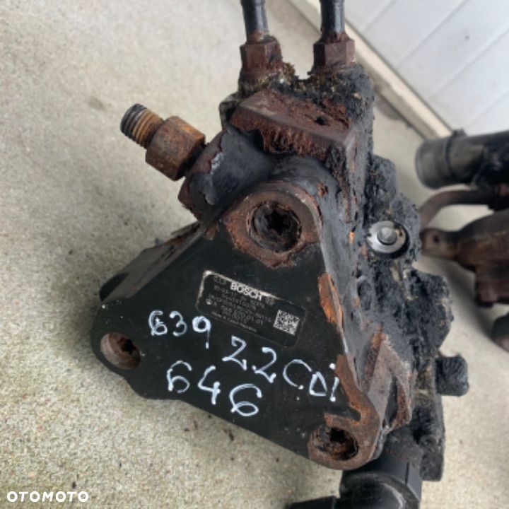 mercedes silnik 2,2 cdi om 646 wtryski turbo pompa wiazka kolektor listwa czujnik - 1