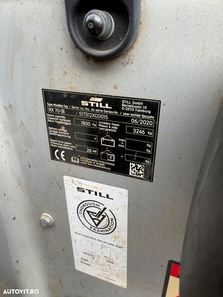 Still RX70-18 AN 2020 ORE 3800 - 7