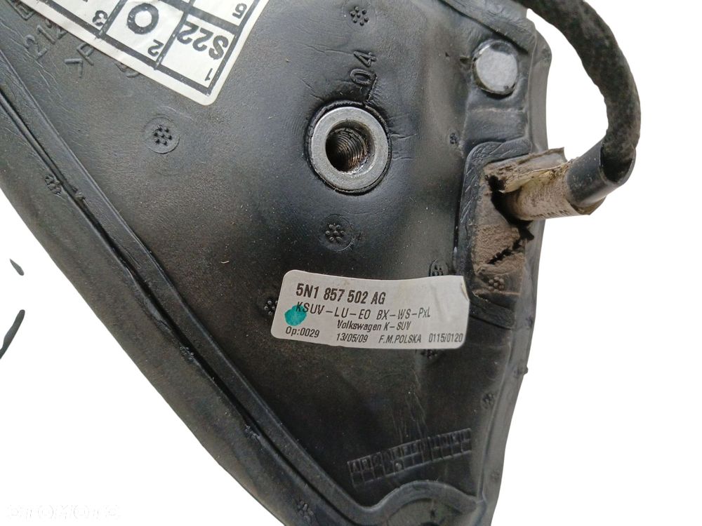 LUSTERKO PRAWE VOLKSWAGEN TIGUAN I 5N (2007-2011) 2.0 TDI 140KM 5N1857502AG - 3