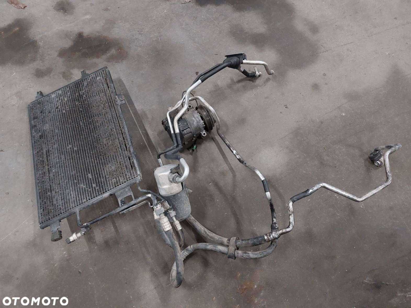 KOMPLETNA KLIMATYZACJA CHŁODNICA PRZEWODY KOMPRESOR AUDI A6 C5 2.5 TDI - 6