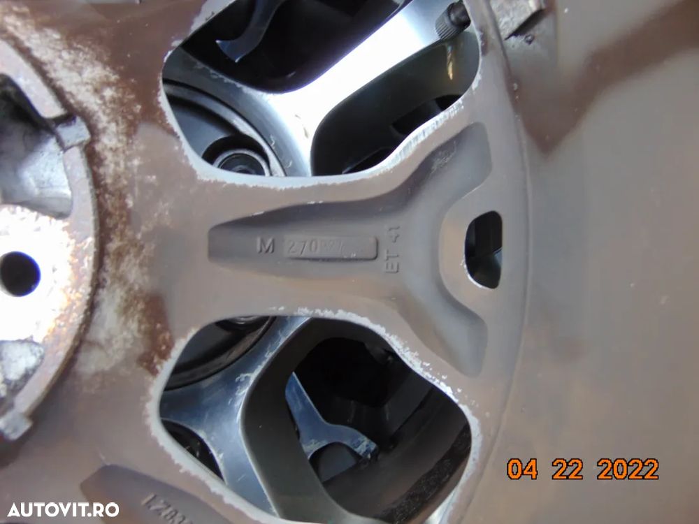 Jante Fiat 500 r17 tipo Punto evo jante aluminiu anvelope iarna r17 - 5