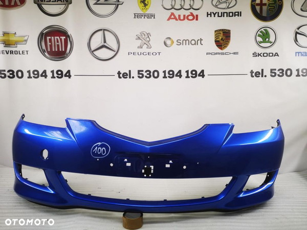 MAZDA 3 III 03-06 ZDERZAK PRZEDNI PRZÓD , KOLOR NIEBIESKI METALIK, STAN ŁADNY . NR AUKCJI NZ100