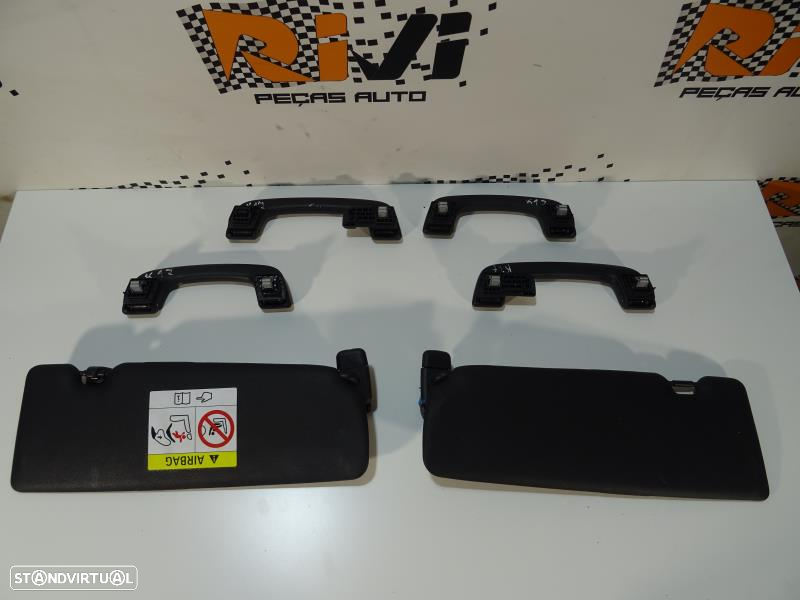 Kit Teto Preto / Pack M BMW Serie 1 F21 - Cúpula / Plafonieres / Pilar / Pegas de Teto / Palas do Sol - 7