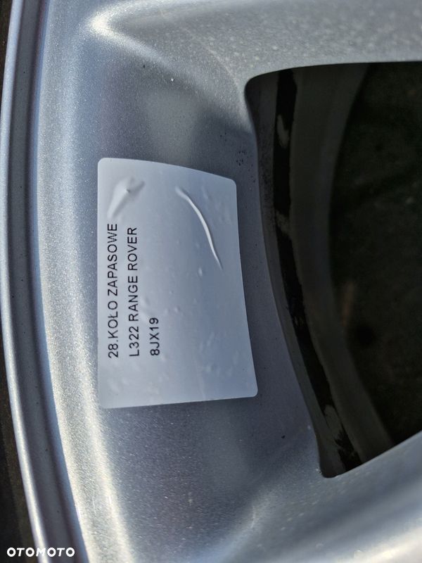 range rover l322 koło zapasowe felga aluminiowa 8jx19 5x120 - 2