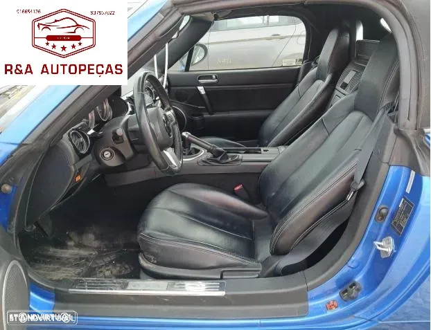 Mazda MX 5 Sport NC para peças 170cv 2.0 Gasolina MZR LF-VE  Parachoques Frente Completa Rádio Jantes Faróis Portas Vidro Motor Tampa Mala Farolim Farolins Xenon Pre LCI - 8