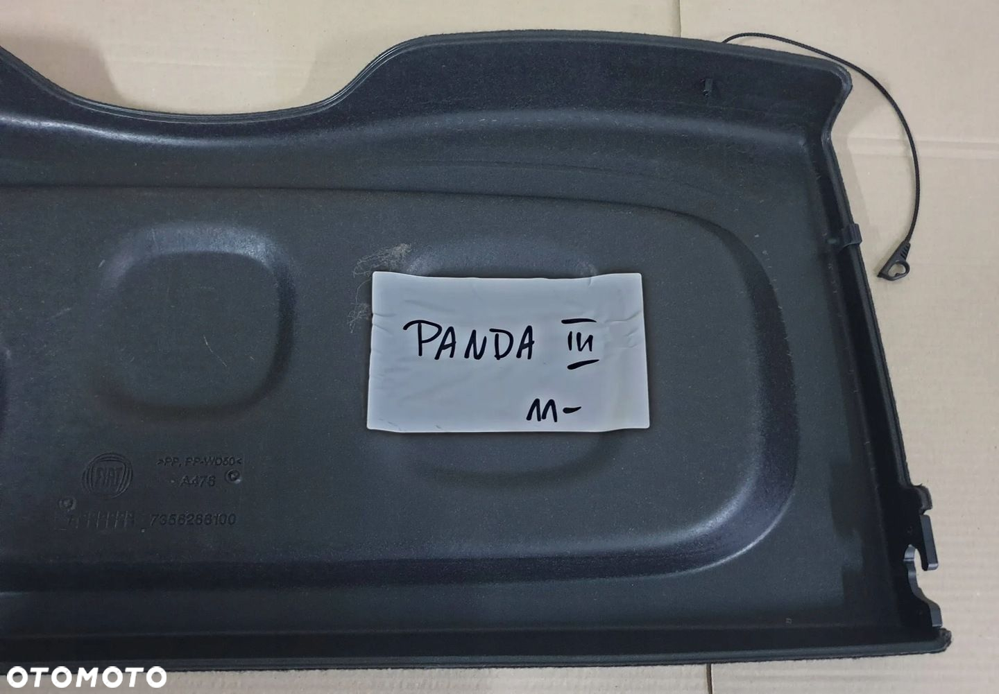 FIAT PANDA 3 III PÓŁKA TYLNA BAGAZNIKA ORYG - 2